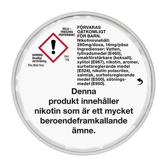 VELO Freezing Peppermint 14mg - MyPouch