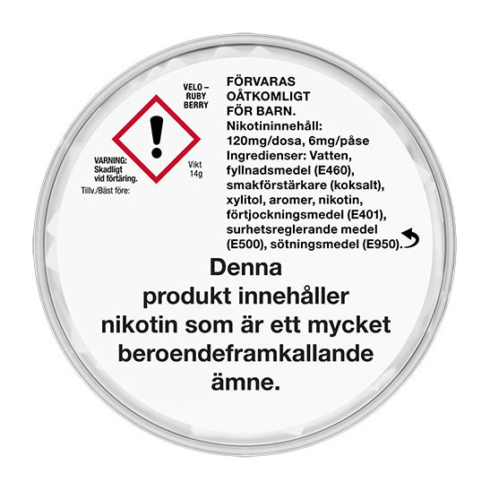 VELO Ruby Berry 6mg - MyPouch