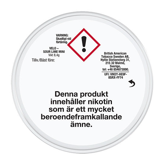 VELO Sour Lime Mini 4mg - MyPouch