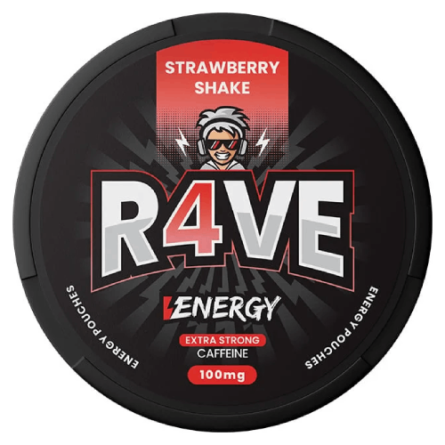 RAVE Strawberry Shake 100mg Caffeine Pouch