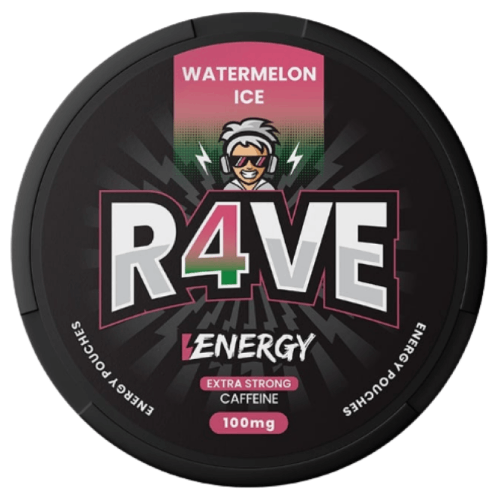 RAVE Watermelon Ice 100mg Caffeine Pouch