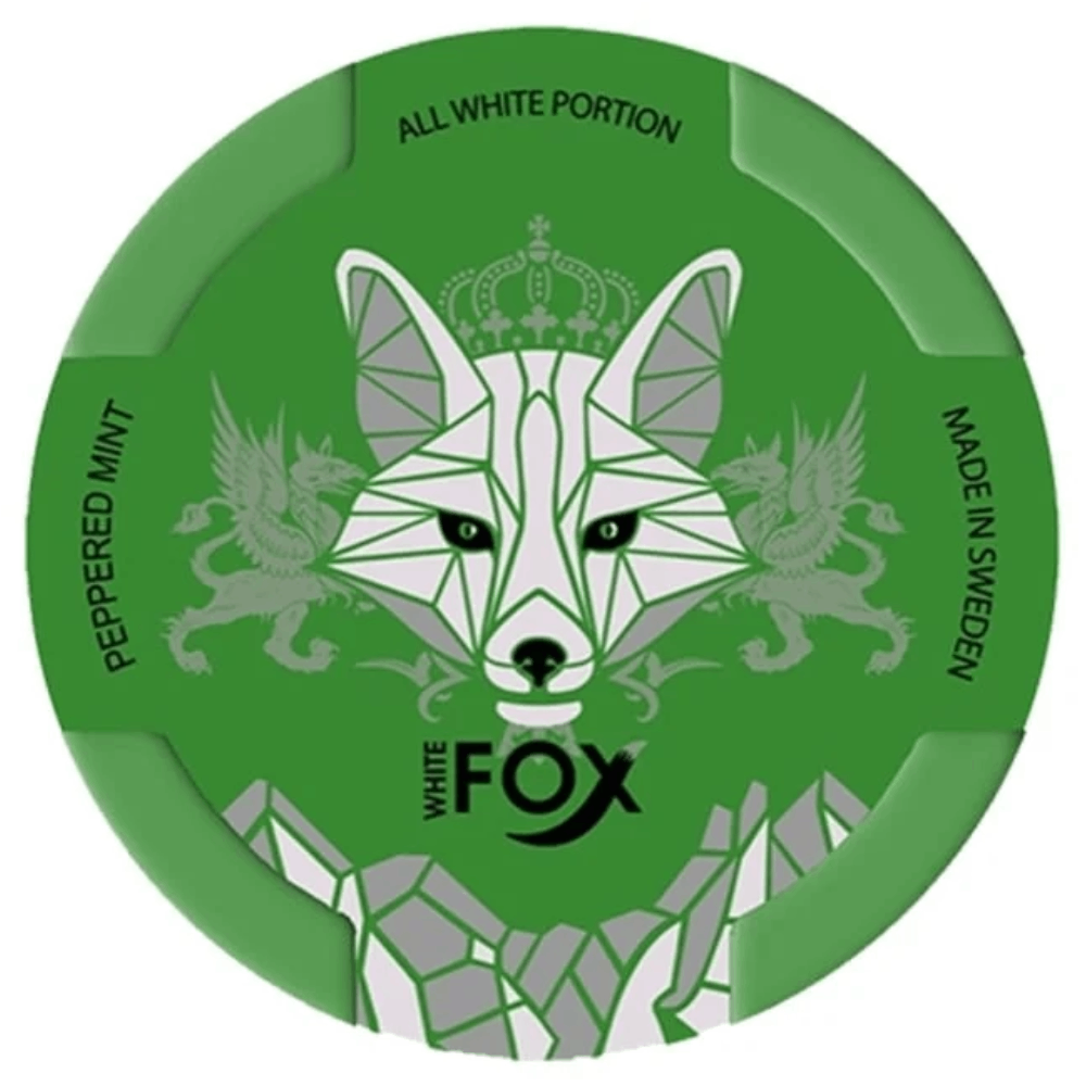 White Fox Peppered Mint Slim 12mg - MyPouch