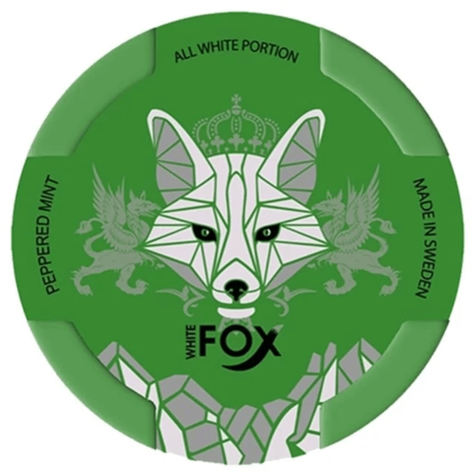 White Fox Peppered Mint Slim 12mg - MyPouch
